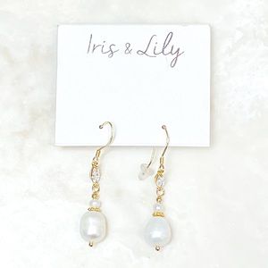 Iris & Lily Fresh Water Pearl Earrings